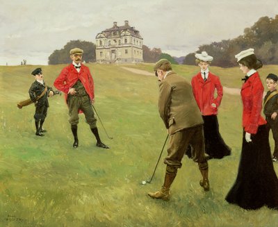 Golf Players at Copenhagen Golf Club by Paul Fischer